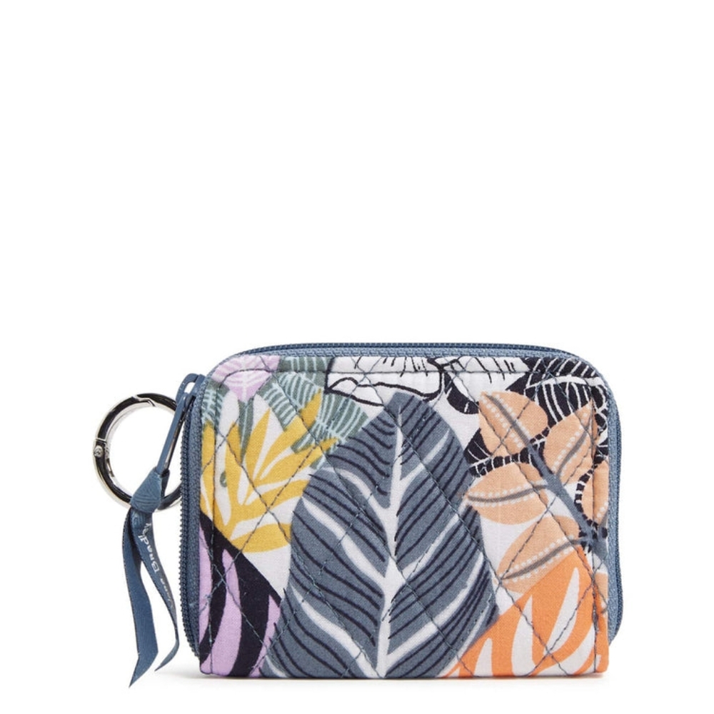 Vera Bradley Palm Floral RFID Petite Zip-Around Wallet